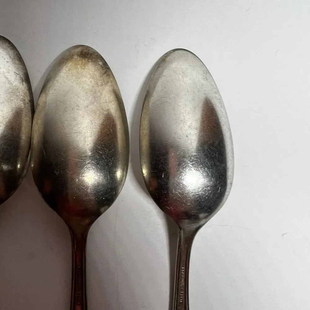 Vintage 1921 Oneida Community Plate GROSVENOR Silverplate Teaspoons Set of 5